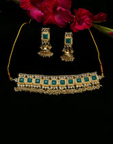 SOHI - Kundan Pearl Gold Plated Necklace Set